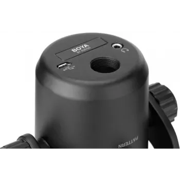 BOYA BY-PM700 USB Condenser Microphone with 4 Polar Patterns, Latency-Free Monitoring, Integrated Stand