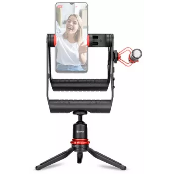 BOYA BY-VG380 Smartphone Video Kit with BY-MM1 Pro Microphone, LED Light and Tripod for Vlogging, Live Streaming and Mobile Filming