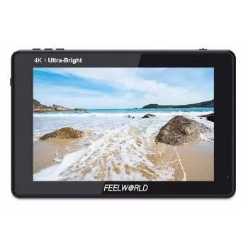 FEELWORLD LUT7 7-Inch 2200nit 1920x1200 Touchscreen 4K HDMI On-Camera Field Monitor with 3D LUT, HDR, Waveform, Dual NP-F