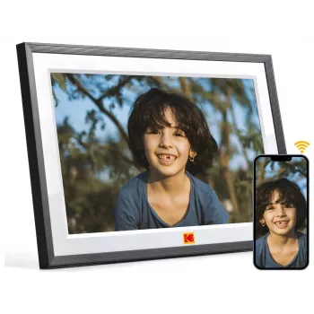 KODAK RCF-1018 Wi-Fi Digital Photo Frame with Touchscreen, 32 GB, Black