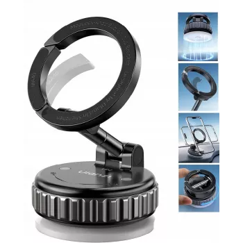 ULANZI MA40 MagSafe Vacuum Suction Cup Phone Holder with 360° Rotation for Dashboard, Windscreen and Desk