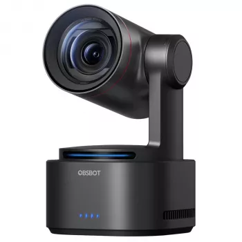 OBSBOT Tail 2 PowerUp Combo 4K AI-Tracking PTZ Conference Camera with NDI|HX3, Dual Microphones and Gesture Control