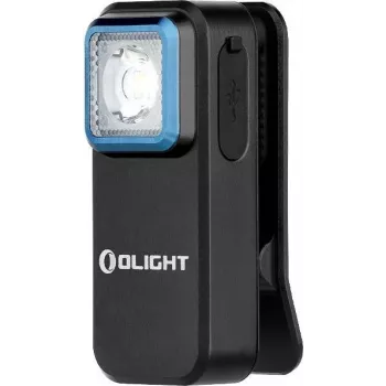 OLIGHT Oclip Black Rechargeable Clip Flashlight 300 Lumens USB-C IPX7