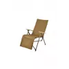 NATUREHIKE Nightfall Foldable Sun Lounger with Adjustable Backrest, Khaki