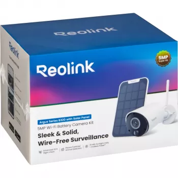 Reolink Argus Eco B320 5MP Wireless Surveillance Camera with Solar Panel