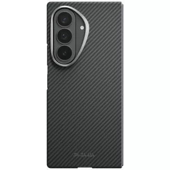 PITAKA Edge Case for Samsung Galaxy Z Fold 8 Ultra – Aramid Fibre Protective Case, Black/Grey (Overture Black)