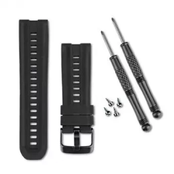 Garmin QuickFit 26 Strap for tactix, Fenix 7X, Enduro, Descent Mk2 - Black Silicone