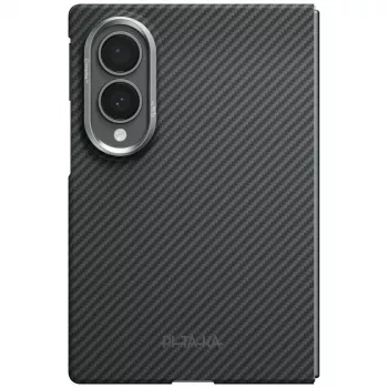 PITAKA Edge case for Samsung Galaxy Z Fold8 - black/grey aramid fibre MagSafe-compatible