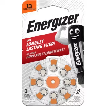 Energizer Zinc-Air Hearing Aid Batteries Size 13 (AZ13DP8 TL8)