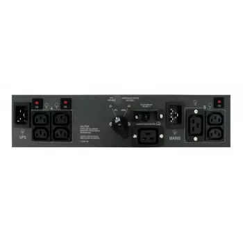 ABB PowerValue 11 RT Bypass PDU 16A - 1U Rackmount Power Distribution Unit with Manual Bypass, 1x C19 & 4x C13 Outputs, IEC C20 Input