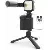 DigiPower DPS-VLG4 Vlogging Grip Set with LED Light and Microphone