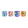 Bialetti Fruit Vibes Ceramic Coffee Cup Set 300 ml Multicolor (4 Cups)
