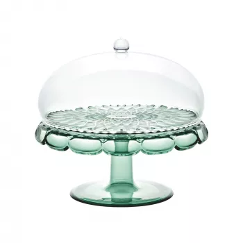 Guzzini Vanity Cake Stand with Dome Matcha Green