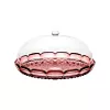 Guzzini Vanity Cake Stand with Dome, Mauve