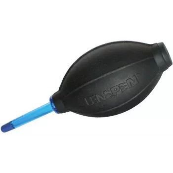 Lenspen HB-1 Air Blower for Optical Cleaning, Silicone Bulb, Non-Scratch Nozzle, Black with Red Tip