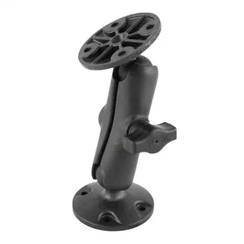 RAM Mounts B-Size Double Ball Arm with Two Round Bases Mounting Kit