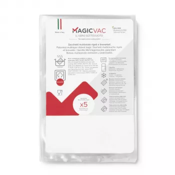 MagicVac 50 Vacuum Sealer Bags 40x60 cm (50 Pieces) – Universal Embossed Food Storage Bags for External Vacuum Sealers