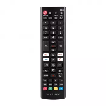 Vivanco VVREMOTELGK universal remote control for LG TVs - black
