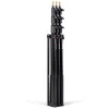 Manfrotto 1004BAC-3 Air-Cushioned 4-Section Light Stand Set (3-Pack, Black)