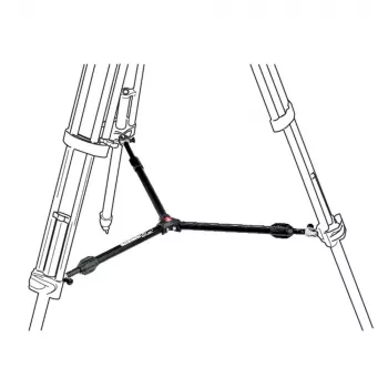Manfrotto 537SPRB mid-level spreader for tripod legs, aluminium, black