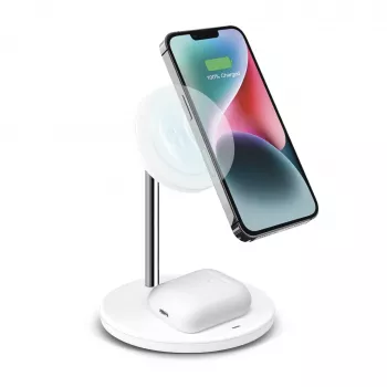 SBS Charging Station 2in1, White (TEWIRMAG2IN1)