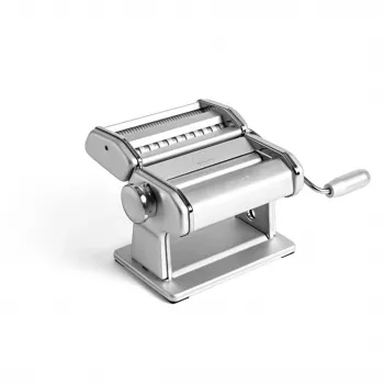 Marcato Atlas+ ICE Manual Pasta Machine, 150 mm Rollers, 10 Thickness Settings, Chromed Steel Body, Ice