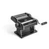 Marcato Atlas+ Pasta Machine Black 150 mm Manual Pasta Machine with 10 Thickness Settings and 3 Integrated Attachments