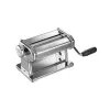 Marcato Atlas 150 Roller Premium Manual Pasta Machine, Chrome-Plated Steel, 150 mm Rollers, 10 Thickness Settings, Silver