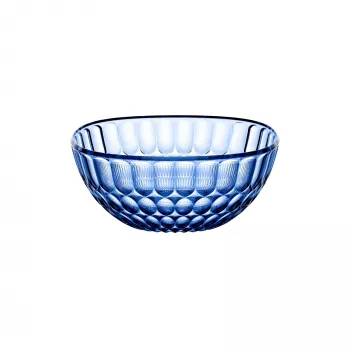Guzzini Vanity Bowl 25 cm Denim Blue – Transparent SAN Serving and Decorative Bowl, 2.5L