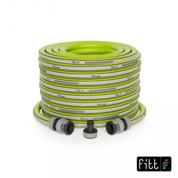 NO NAME Kiuma Lime 1/2 inch 20m Garden Hose - 5-Layer PVC, NTS Anti-Twist, 20 bar Burst Pressure, UV and Algae Resistant, Phthalate-Free