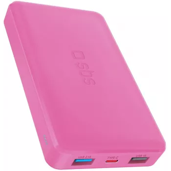 SBS TTBB10000FASTP 10000mAh Power Bank, Pink