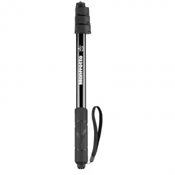 Manfrotto MPOLEVR Aluminum Extension Pole for 360° and Action Cameras, 4 Sections, 66-200 cm, Black
