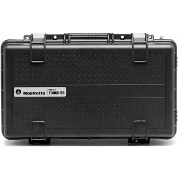Manfrotto Pro Light Reloader Tough H-55 Hard Roller Case for Camera Gear, IP67 Waterproof & Dustproof, TSA Lock, Carry-On, Black