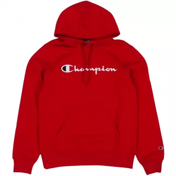 Champion Men's Hooded Sweatshirt, Red 220253 RS054, Size S