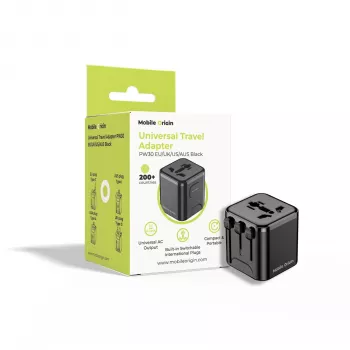 Mobile Origin Travel Adapter PW30 EU/UK/US/AUS, Black