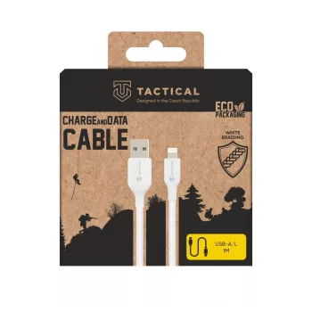 Tactical Stitch Thread USB-A to Lightning Cable, White