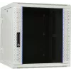 DSIT 12U reversible wall-mount server cabinet with glass door, white, 600x600x635 mm