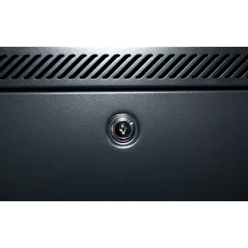 DSIT 18U wall-mount server cabinet with toughened glass door, 600x600x900 mm, black