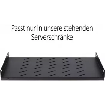 DSIT DS-FH60 1U fixed shelf for 600 mm deep server racks, black