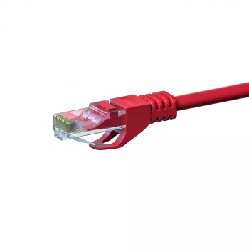 DSIT CAT 6 Network Cable U/UTP - 15 Metres - Red - CCA - RJ45 - Ethernet Patch Cable