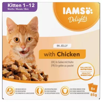 EUKANUBA IAMS DELIGHTS Kitten in Gravy Wet Food for Cats 8x85g
