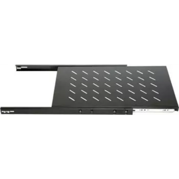 DSIT DS-UH60 1U Pull-Out Rack Shelf, 18 kg Load, 450 mm Depth, Black