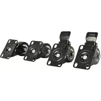 DSIT DS-Wielrem Castors for Server Cabinets, 4 Pieces, 2 Swivel Castors and 2 with Brake
