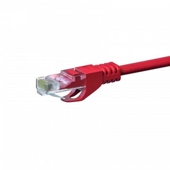 DSIT CAT5e Network Patch Cable U/UTP 0.5m Red 100% Copper RJ45 Ethernet Cable