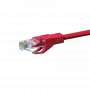 DSIT CAT5e U/UTP Network Patch Cable, 1m, Red, 100% Copper (DC-55-010)