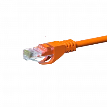 DSIT CAT 5e U/UTP Network Patch Cable, RJ45, 15m, Orange, CCA, 1 Gbit/s