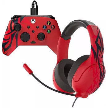 Controller and Headset Bundle Turtle Beach Airlite & Rematch for Xbox, Spirit Red (TBC-2201-65)
