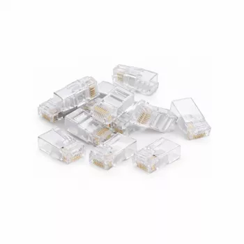 DSIT CAT6 UTP RJ45 Connector for Solid Core – 10-Pack