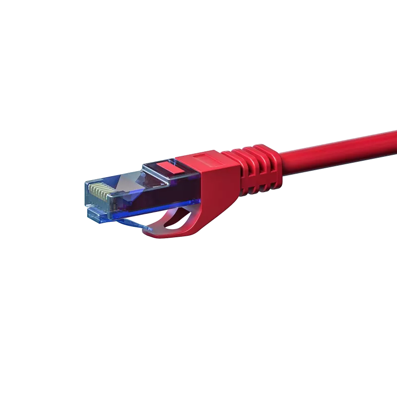 DSIT CAT6a U/UTP 100% Copper Patch Cable, 1.5 m, Red