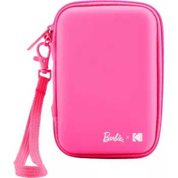 Kodak x Barbie EVA protective case with detachable strap and mesh pocket for Printomatic and Step Slim, pink (RODBCEPK)